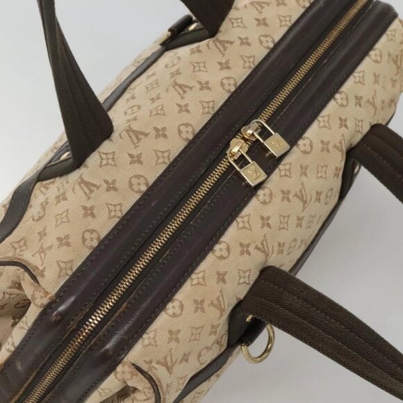 LOUIS VUITTON Monogram Mini Josephine GM Hand Bag Khaki - Picture 8 of 16